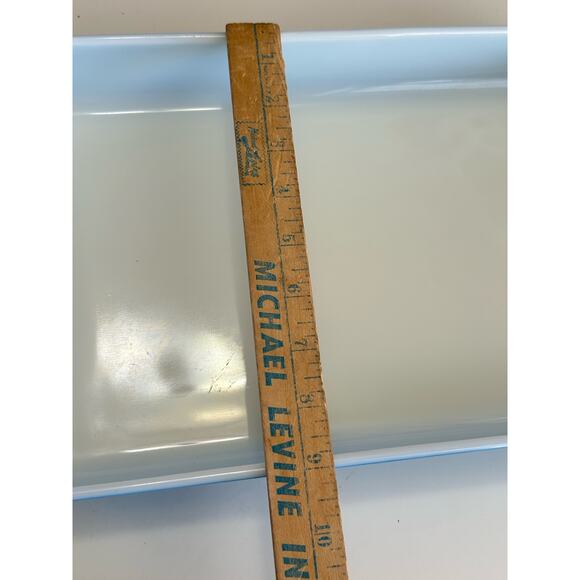 Vintage Blue Pyrex Snowflake Garlnd 933 Lasagna rectangle dish - Picture 11 of 11